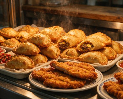 Empanadas y milanesa de una rotisería